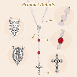 DIY Rosary Bead Necklaces Making Kits&nbsp;DIY-SC0031-47