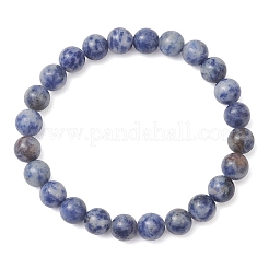 3Pcs 3 Styles Natural Blue Spot Jasper Beaded Stretch Bracelets for Women Men&nbsp;BJEW-JB13401