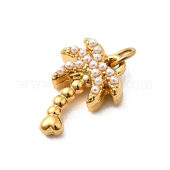 304 Stainless Steel ABS Imitation Pearl Pendants&nbsp;STAS-B097-07G