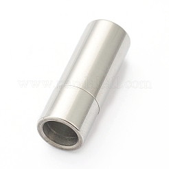 変色しにくい304ステンレススチール製のマグネット留め具と接着端  コラム  ステンレス鋼色  19mm  穴：5mm&nbsp;STAS-B017-04P