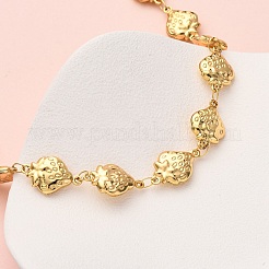 304 Stainless Steel Strawberry Link Chain Necklaces for Women&nbsp;NJEW-G178-15G
