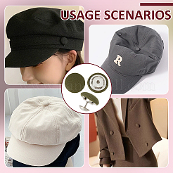 32 Sets Cloth Cap Nail Button&nbsp;DIY-BC0014-39C