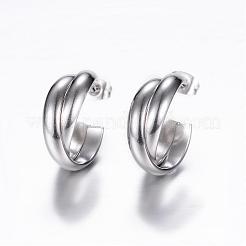 Tarnish Resistant 304 Stainless Steel Stud Earrings&nbsp;EJEW-P090-01P