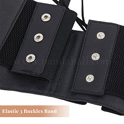Bowknot Imitation Leather Elastic Waist Belt&nbsp;AJEW-WH0248-537