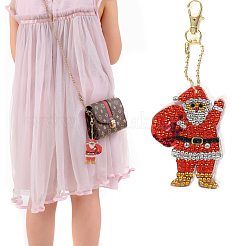 DIY Keychain Diamond Painting Kits&nbsp;DIAM-PW0001-131