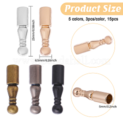 15Pcs 5 Colors Alloy Pendants Findings&nbsp;FIND-CA0009-93