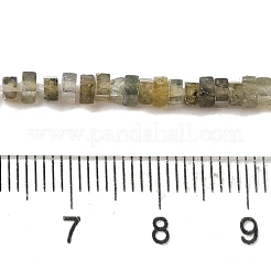 天然石ラブラドライトビーズ連売り  正方形  3x3x1.5mm  穴：1mm  約240個/連  16.14インチ（41cm）&nbsp;G-N342-85