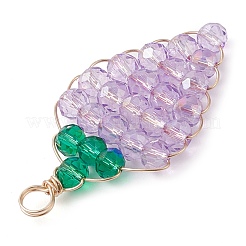 Glass Pendants&nbsp;PALLOY-JF03006-01