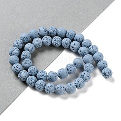 Synthetic Lava Rock Dyed Beads Strands&nbsp;G-H311-08C-06