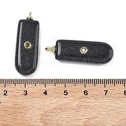 Synthetic Blue Goldstone Pendants&nbsp;KK-C251-01H-01