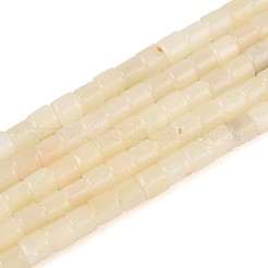 Natural White African Opal Beads Strands&nbsp;G-T141-85B-01