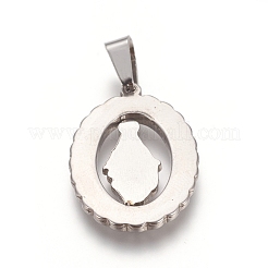 Religion Theme 304 Stainless Steel Pendants&nbsp;STAS-I131-18B-P