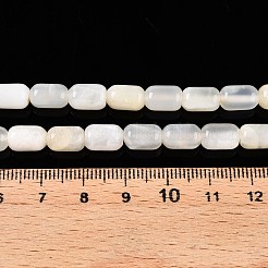 天然ホワイトムーンストーンビーズ連売り  コラム  9~9.5x6mm  穴：0.9~1mm  約42~43個/連  15.24~15.8''（38.7~39.5センチメートル）&nbsp;G-G980-27
