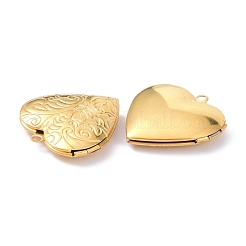 Ion Plating(IP) 304 Stainless Steel Locket Pendants&nbsp;STAS-P291-06G