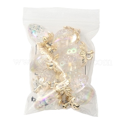 10個透明アクリルパーツ  苺  透明  32x23x14.5mm  穴：2.5mm&nbsp;MACR-FS0002-08A