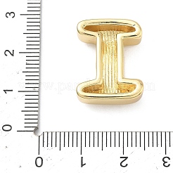 Brass Initial Beads&nbsp;KK-B167-27G-01I