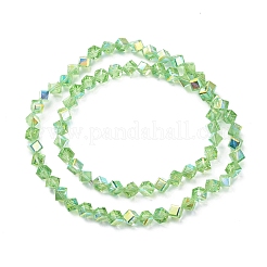 Electroplate Transparent Glass Beads Strands&nbsp;EGLA-K015-03A