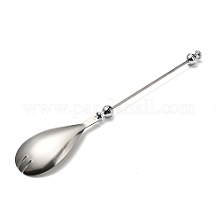 201ステンレス食器  ビーズの食器  合金パーツ  スポーク  ステンレス鋼色  284x50x15mm&nbsp;FIND-G060-04B