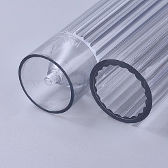 透明なプラスチック製のキャンドル型  キャンドル作りツール用  柱の形  透明  40.5x166mm&nbsp;AJEW-WH0104-64