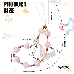 Acrylic Beaded Mobile Phone Lanyard Wrist Strap&nbsp;AJEW-WH20006-62