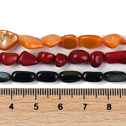 Natural Freshwater Shell Dyed Beads Strands&nbsp;SHEL-K009-14