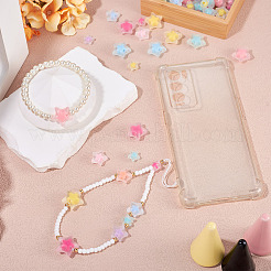 150Pcs 3 Styles Frosted Transparent Acrylic Beads&nbsp;OACR-TA0003-57