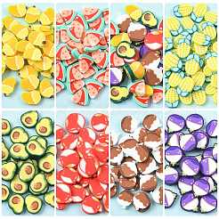 56G 8 Styles Handmade Polymer Clay Cabochons&nbsp;CLAY-FS0001-48