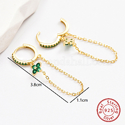 Cubic Zirconia Hoop Earrings&nbsp;DM6204-1