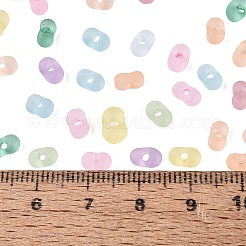 FGB Frosted Transparent Glass Seed Beads&nbsp;SEED-N013-06A
