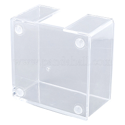 アクリル製ノートホルダー  正方形  透明  82x82x45mm&nbsp;AJEW-WH20020-263