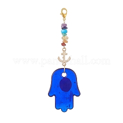 Evil Eye Lampwork Pandant Decorations&nbsp;HJEW-JM01001-04