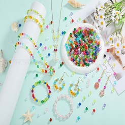 1500Pcs 15 Colors Transparent Acrylic Beads&nbsp;TACR-SZ0001-21B