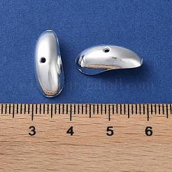 合金ビーズ  長持ちメッキ  カーブ  銀  18x7.5x6.5mm  穴：1.2mm&nbsp;PALLOY-F309-26S