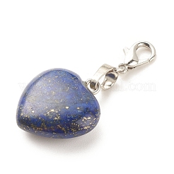 Heart Gemstone Pendant Decorations&nbsp;HJEW-JM00646