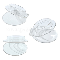 プラスチックブレスレットの表示  ラウンド  透明  7.5x7cm&nbsp;BDIS-75X70