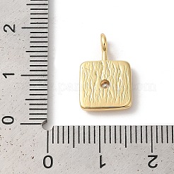 Rack Plating Brass Clear Cubic Zirconia Pendants&nbsp;KK-Z056-23G