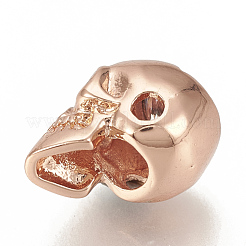 Brass Cubic Zirconia Beads&nbsp;ZIRC-Q015-112RG