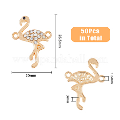 50Pcs Alloy Jet and Crystal Rhinestone Connector Charms&nbsp;FIND-DC0002-57