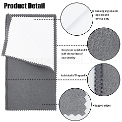 4 Sheets 2 Colors 4 Layers Silver Polishing Cloth&nbsp;AJEW-BBC0002-18