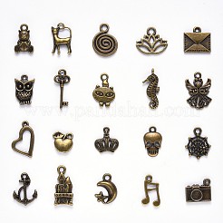 Tibetan Style Alloy Pendants&nbsp;TIBEP-YW0001-07AB