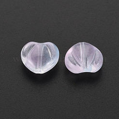 Two Tone Transparent Spray Painted Glass Beads&nbsp;GLAA-T022-24-C04
