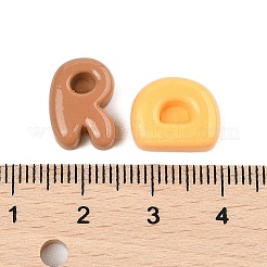 オペーク樹脂カボション  ミックスカラー  文字L  11~13.5x 8~12x5.5mm&nbsp;CRES-M037-03