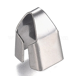 変色しにくい304ステンレススチールのスナップオンベイル  ステンレス鋼色  12x7x7mm  穴：7x5.5mm&nbsp;STAS-I166-31P