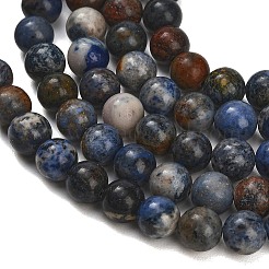 Natural Dumortierite Beads Strands&nbsp;G-F826-A01-8mm