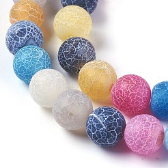 Natural Weathered Agate Beads Strands&nbsp;G-P414-A07