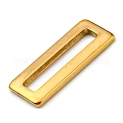304ステンレススチールリンクリング  長方形  ゴールドカラー  20x8x1.5mm  内径：16x3mm&nbsp;STAS-L270-06G