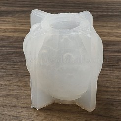 ウサギの香りのキャンドル付きイースターエッグ食品グレードのシリコン型  キャンドル作りの型  アロマセラピーキャンドルモールド  ホワイト  8.05x7.4x7.7cm  内径：3.1のCM&nbsp;LS-SIMO-C013-01