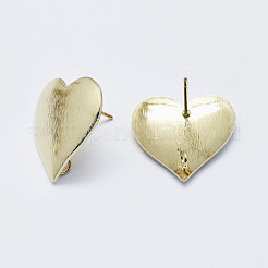 Brass Stud Earring Findings&nbsp;KK-G331-27G-NF