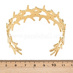 304 Stainless Steel Cuff Bangles for Women&nbsp;BJEW-P370-02G