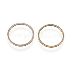 真鍮製フレームコネクター  ニッケルフリー  アンティークブロンズ  14x0.7~1mm&nbsp;EC18714mm-NFAB